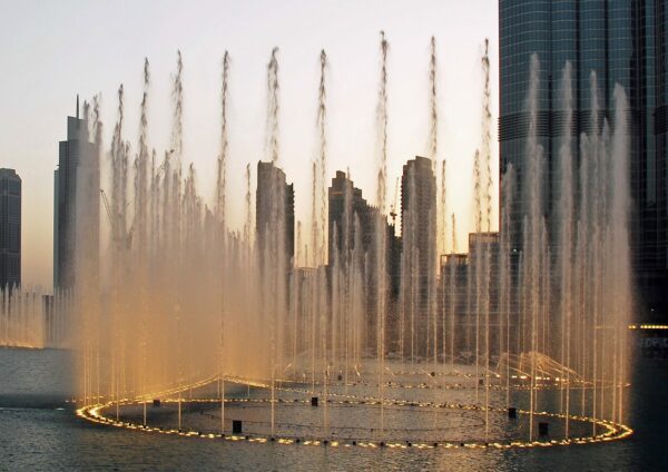 Jeux d'eau à Dubaï