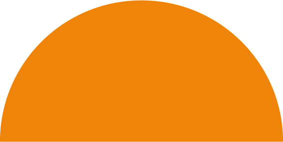 Halbkreis oben oransje