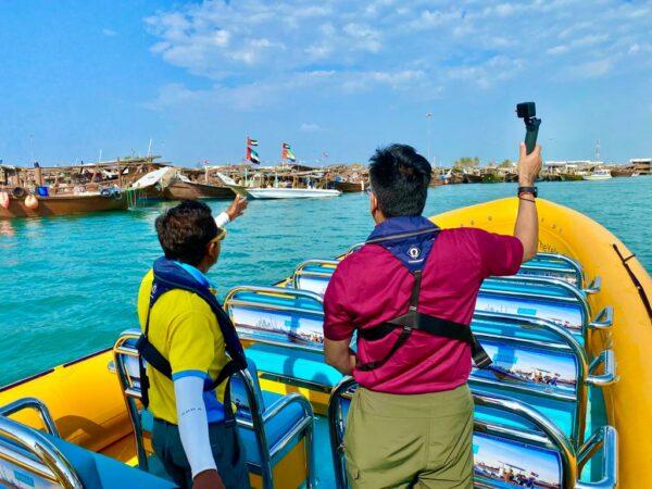 Schnellboot-Tour Fishermans Village Abu Dhabi